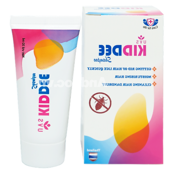 Dầu gội UVS Kiddee sạch gàu, loại bỏ chí tuýp 30ml