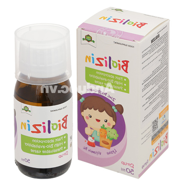 Siro Biolizin giúp tăng cường sức đề kháng cho cơ thể lọ 50ml