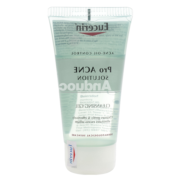 Gel rửa mặt Eucerin Pro Acne Solution làm sạch cho da mụn tuýp 75ml